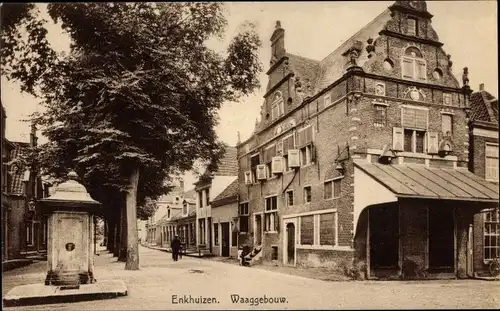 Ak Enkhuizen Nordholland, Waaggebouw