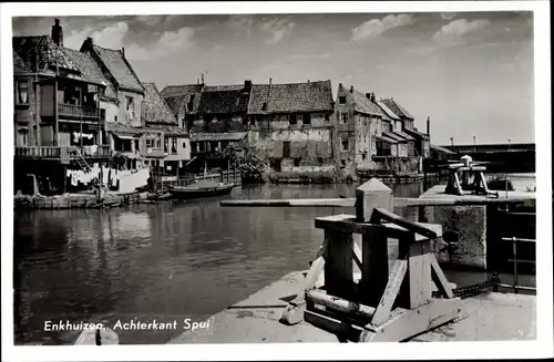 Ak Enkhuizen Nordholland, Achterkant Spui