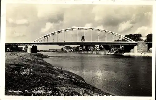 Ak Deventer Overijssel Niederlande, Wilhelminabrug