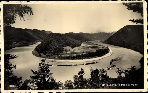 Ak Schlögen Haibach ob der Donau Oberösterreich, Donauschleife