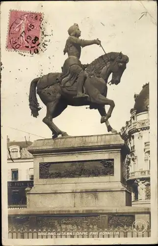 Ak Orléans Loiret, Jeanne d'Arc par Foyatier