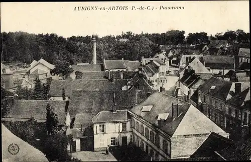 Ak Aubigny en Artois Pas de Calais, Panorama
