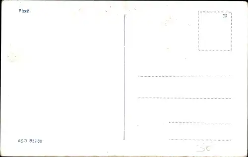 Ak Plzeň Pilsen Stadt, Stadtpartie