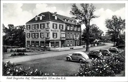 Ak Flammersfeld im Landkreis Altenkirchen Westerwald Rheinland Pfalz, Hotel Bergischer Hof