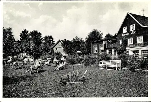 Ak Schaufenberg Hückelhoven Nordrhein Westfalen, Haus Idel, Gartenpartie