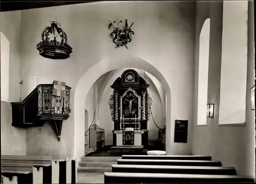 Ak Suffersheim Weißenburg in Mittelfranken Bayern, Michaelskirche, Inneres