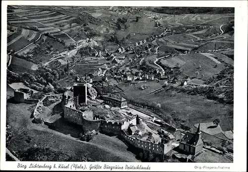 Ak Thallichtenberg in Rheinland Pfalz, Burgruine Lichtenberg, Ostansicht