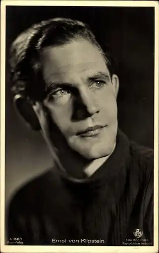 Ak Schauspieler Ernst von Klipstein, Portrait, Terra Film A 3141/1