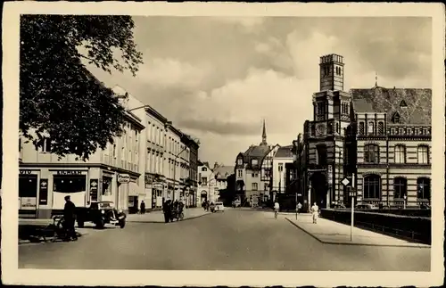 Ak Rendsburg in Schleswig Holstein, Jungfernstiegstraße