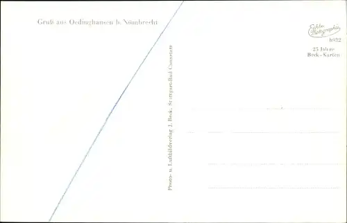 Ak Oedinghausen Nümbrecht im Oberbergischen Kreis, Ortsansichten