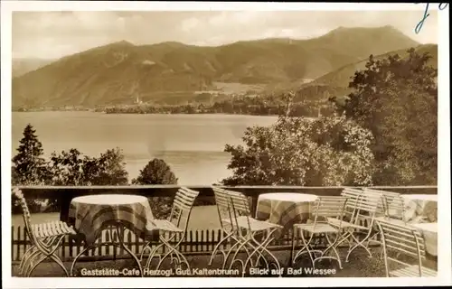 Ak Bad Wiessee in Oberbayern, Gaststätte Herzogl. Gut Kaltenbrunn