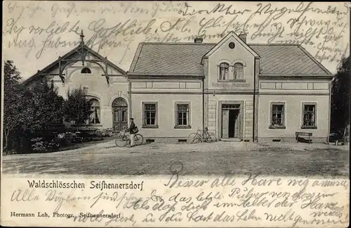 Ak Seifhennersdorf in Sachsen, Gasthaus Waldschlösschen