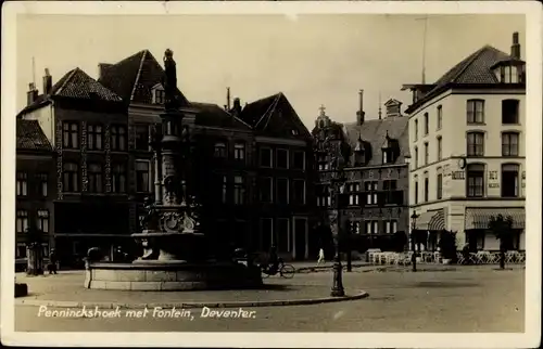 Ak Deventer Overijssel Niederlande, Penninckshoek met Fontein