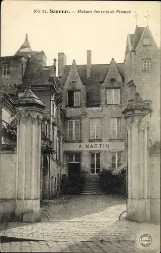 Ak Saumur Maine et Loire, Maison des rois de France