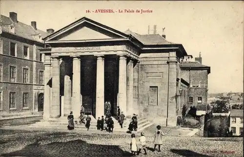 Ak Avesnes Pas de Calais, Le Palais du Justice