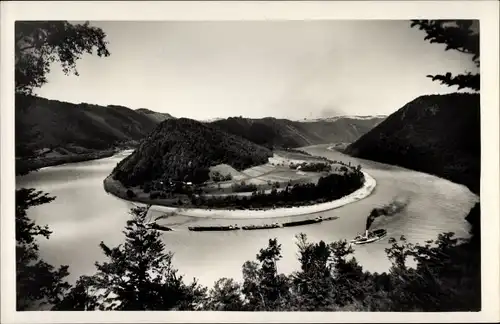 Ak Schlögen Haibach ob der Donau Oberösterreich, Donauschleife