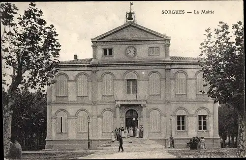 Ak Sorgues Vaucluse, La Mairie