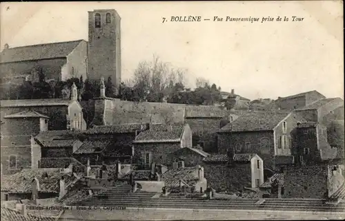 Ak Bollène Vaucluse, Vue Panoramique prise de la Tour
