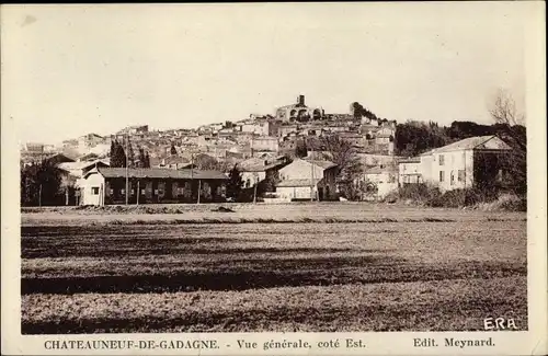 Ak Châteauneuf de Gadagne Vaucluse, Vue generale