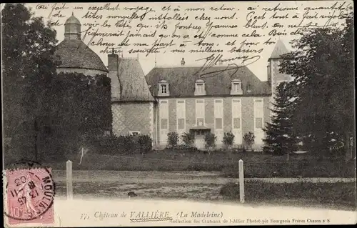 Ak Mars sur Allier Nièvre Frankreich, Chateau de Valliere