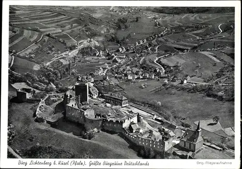 Ak Thallichtenberg in Rheinland Pfalz, Burgruine Lichtenberg, Ostansicht