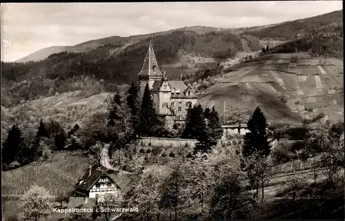 Ak Kappelrodeck im Schwarzwald, Blick zum Schloss