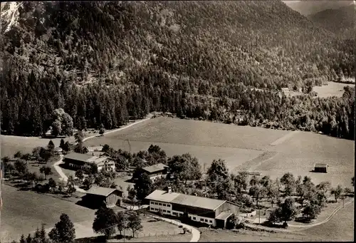 Ak Rottach Egern in Oberbayern, Kühzagl, Fliegeraufnahme