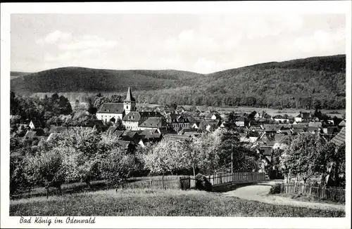 Ak Bad König im Odenwald Hessen, Totale