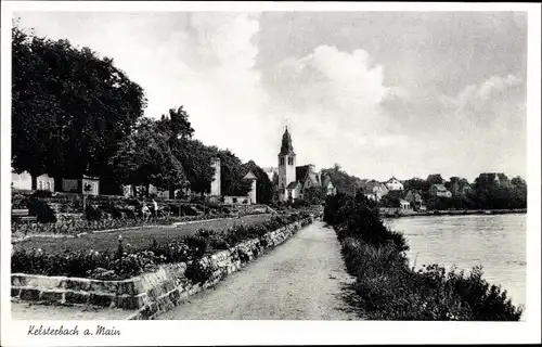 Ak Kelsterbach am Main, Teilansicht