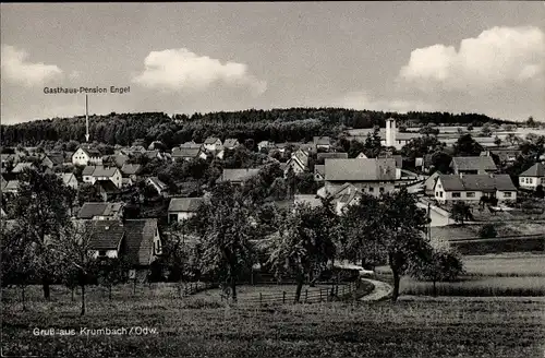 Ak Krumbach Fürth im Odenwald, Gasthof Engel, Teilansicht