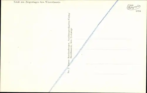 Ak Ziegenhagen Witzenhausen in Hessen, Teilansicht