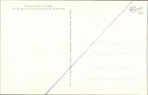 Ak Utersum Insel Föhr Nordfriesland, Sanatorium