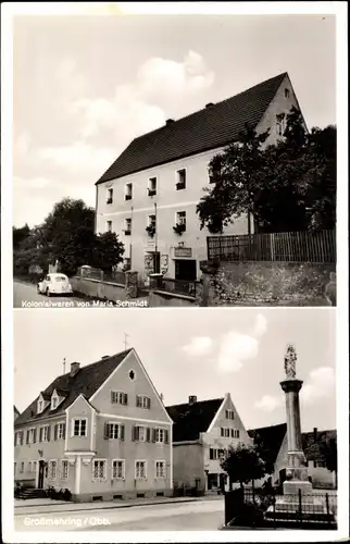 Ak Großmehring Oberbayern, Kolonialwaren