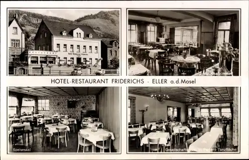 Ak Eller Rheinland Pfalz, Hotel Restaurant Friderichs, Innenansichten