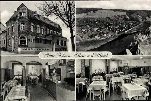 Ak Ellenz Poltersdorf an der Mosel, Haus Könen, Panorama