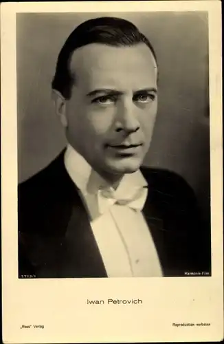 Ak Schauspieler Iwan Petrovich, Portrait