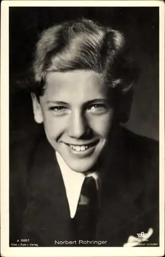 Ak Schauspieler Norbert Rohringer, Portrait
