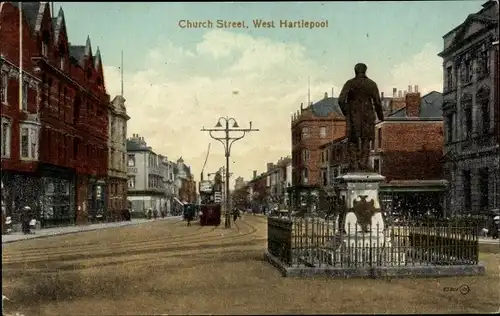 Ak West Hartlepool North East England, Church Street