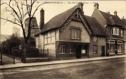 Ak Christchurch Dorset England, Ortspartie, Old House