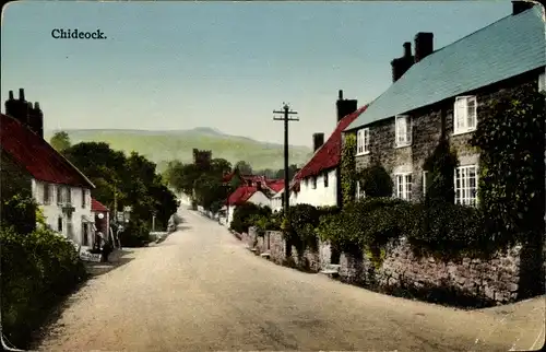 Ak Chideock Dorset England, Dorfpartie