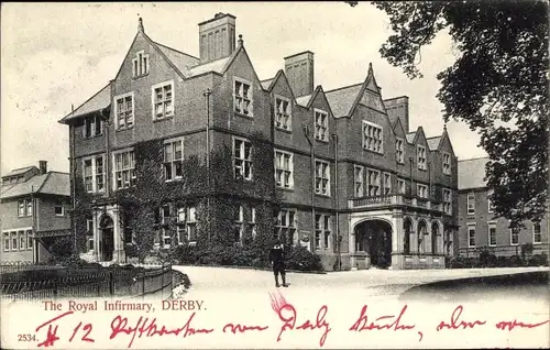 Ak Derby Derbyshire England, The Royal Infirmary