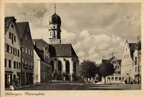 Ak Schongau in Oberbayern, Marienplatz