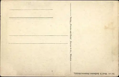 Künstler Ak Hoffmann, Anton, Schweres Geschütz, Nr. 122