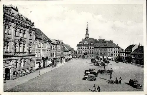 Ak Lípa Leipa Region Königgrätz, Marktplatz