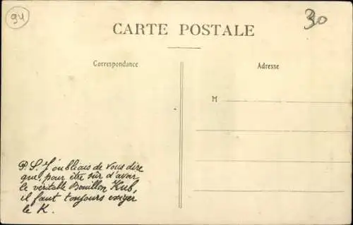 Ak Courbevoie Hauts de Seine, La banlieue parisienne inondée