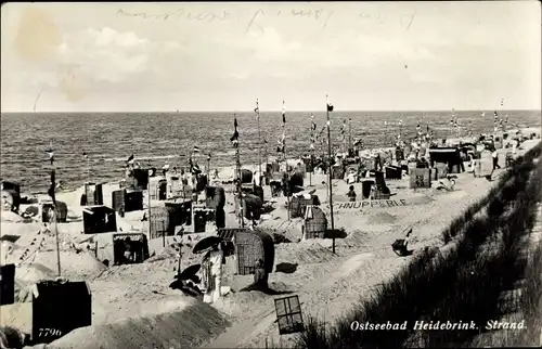 Ak Międzywodzie Heidebrink Dziwnów Dievenow Insel Wollin Pommern, Strandpartie