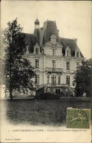 Ak Saint Georges sur Loire Maine et Loire, Chateau de la Comterie