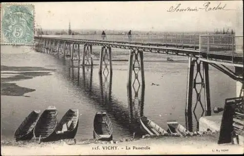 Ak Vichy Allier, La Passerelle