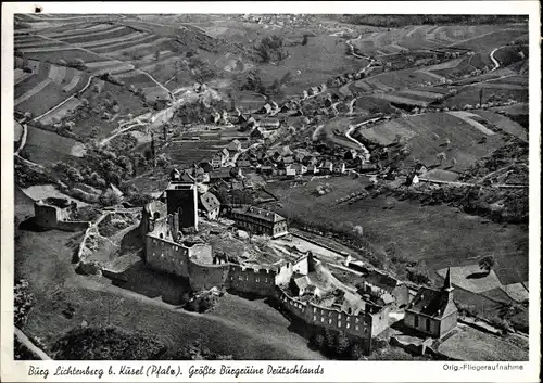 Ak Thallichtenberg in Rheinland Pfalz, Burgruine Lichtenberg, Ostansicht