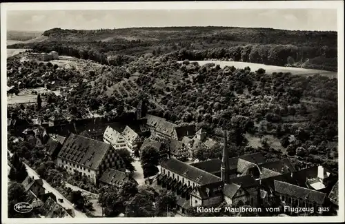 Ak Maulbronn im Schwarzwald, Fliegeraufnahme, Kloster Maulbronn